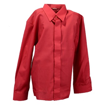 Camasa cu maneca lunga pentru baieti Mini Junior KSL-131C, Rosu Camasa cu maneca lunga pentru baieti Mini Junior KSL-131C, Rosu