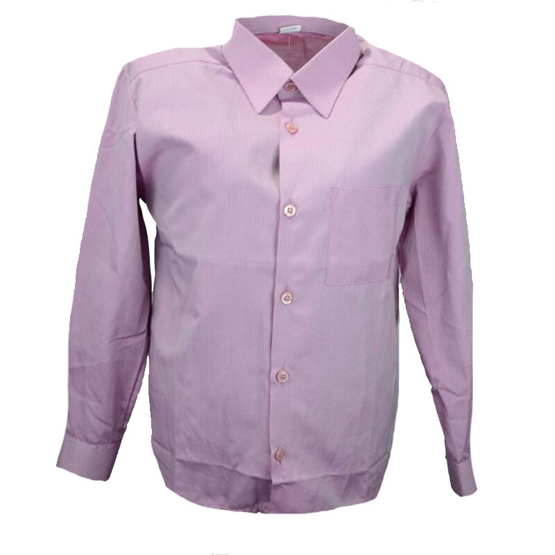 Camasa cu maneca lunga pentru baieti Mini Junior KSL-151C, Roz, 128 cm