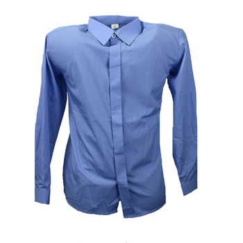 Camasa cu maneca lunga pentru baieti Mini Junior KSL-153C, Albastru Camasa cu maneca lunga pentru baieti Mini Junior KSL-153C, Albastru