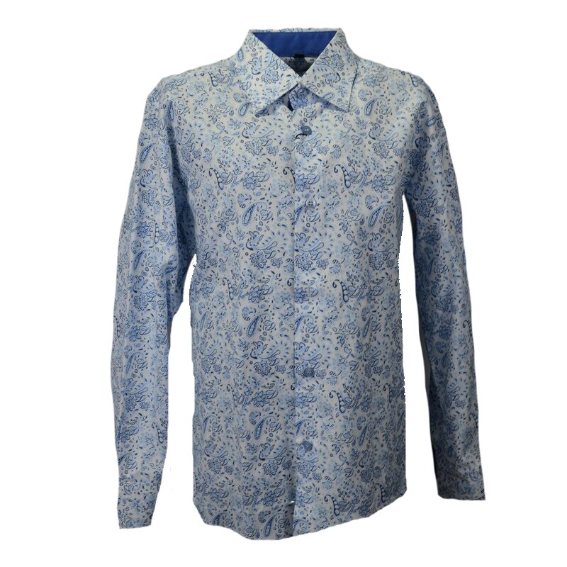 Camasa cu maneca lunga pentru baieti Jankes KSL-155C, Albastru, 146 cm