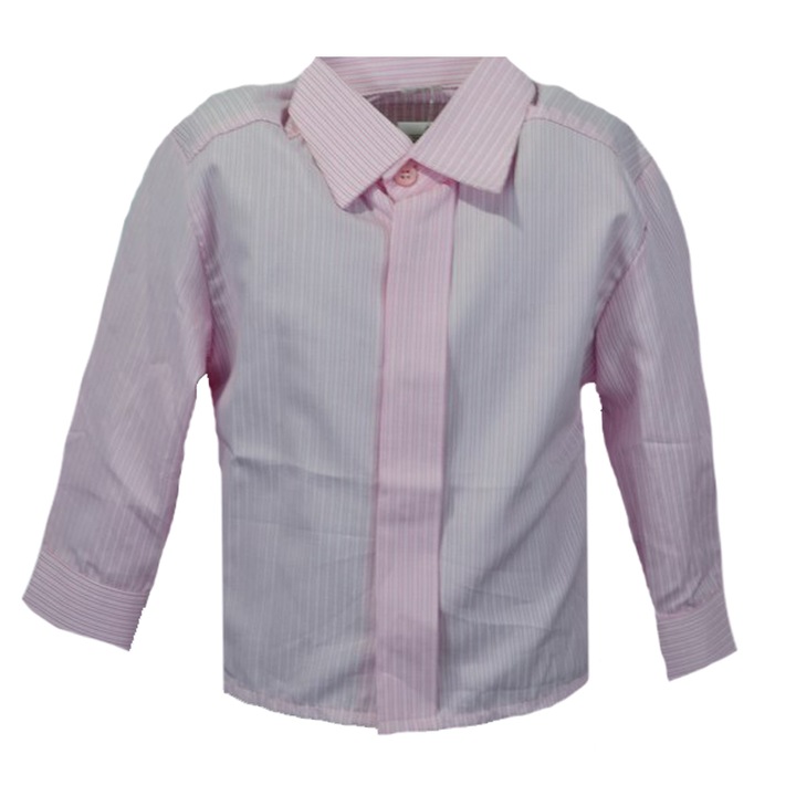 Camasa cu maneca lunga pentru baieti Mini Junior Roz, Roz