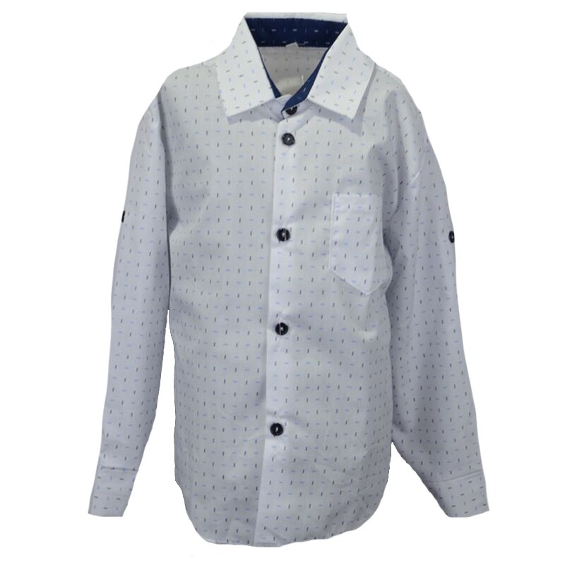 Camasa cu maneca lunga pentru baieti Mini Junior KSL-172C, Alb, 110 cm