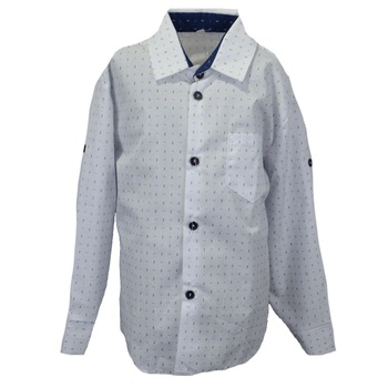 Camasa cu maneca lunga pentru baieti Mini Junior KSL-172C, Alb, 110 cm Camasa cu maneca lunga pentru baieti Mini Junior KSL-172C, Alb, 110 cm