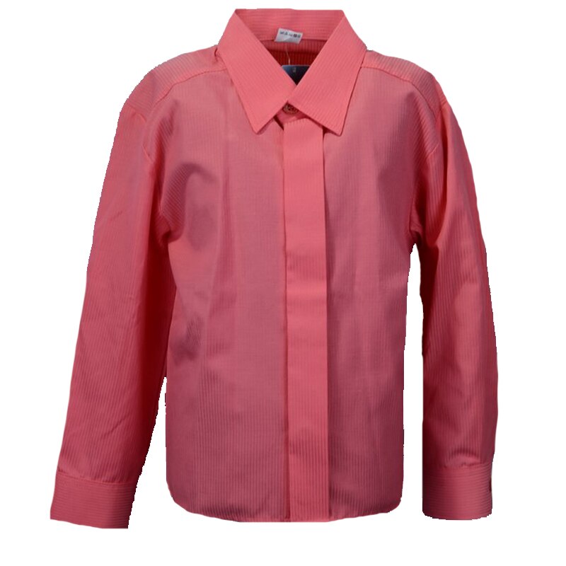 Camasa cu maneca lunga pentru baieti Mini Junior KSL-179C, Coral, 92 cm