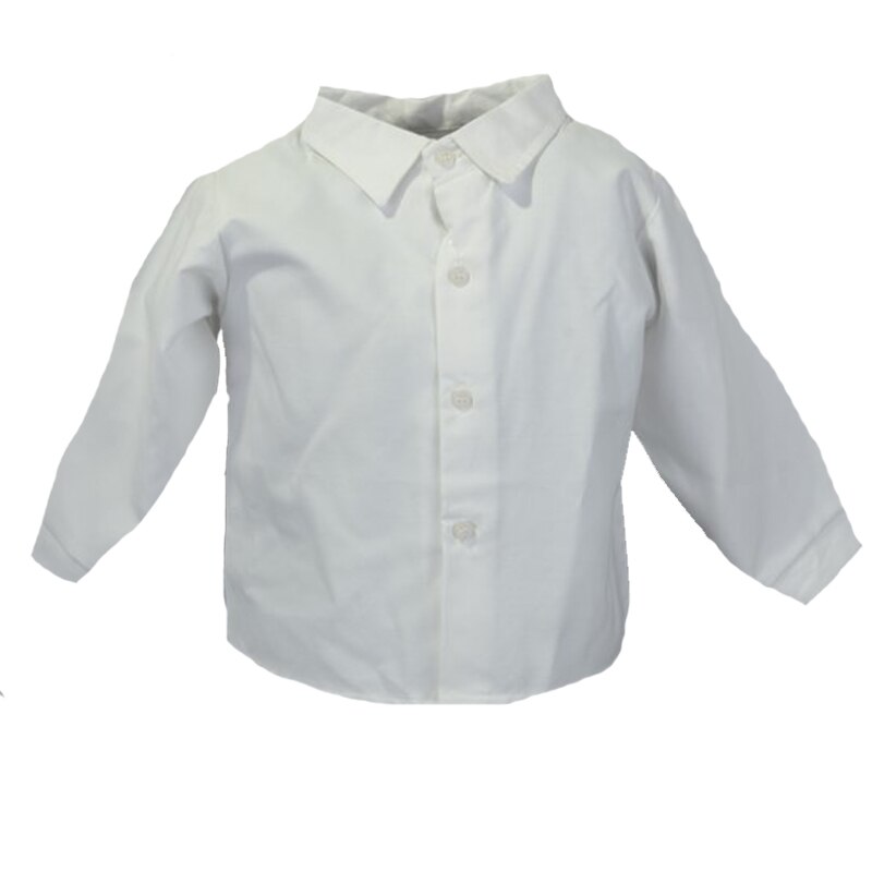 Camasa cu maneca lunga pentru baieti Christopher Baby Club KSL-189C, Alb, 74 cm