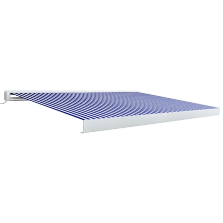 Copertina motorizata tip caseta vidaXL, albastru si alb, 37.09 kg, 300 x 250 cm
