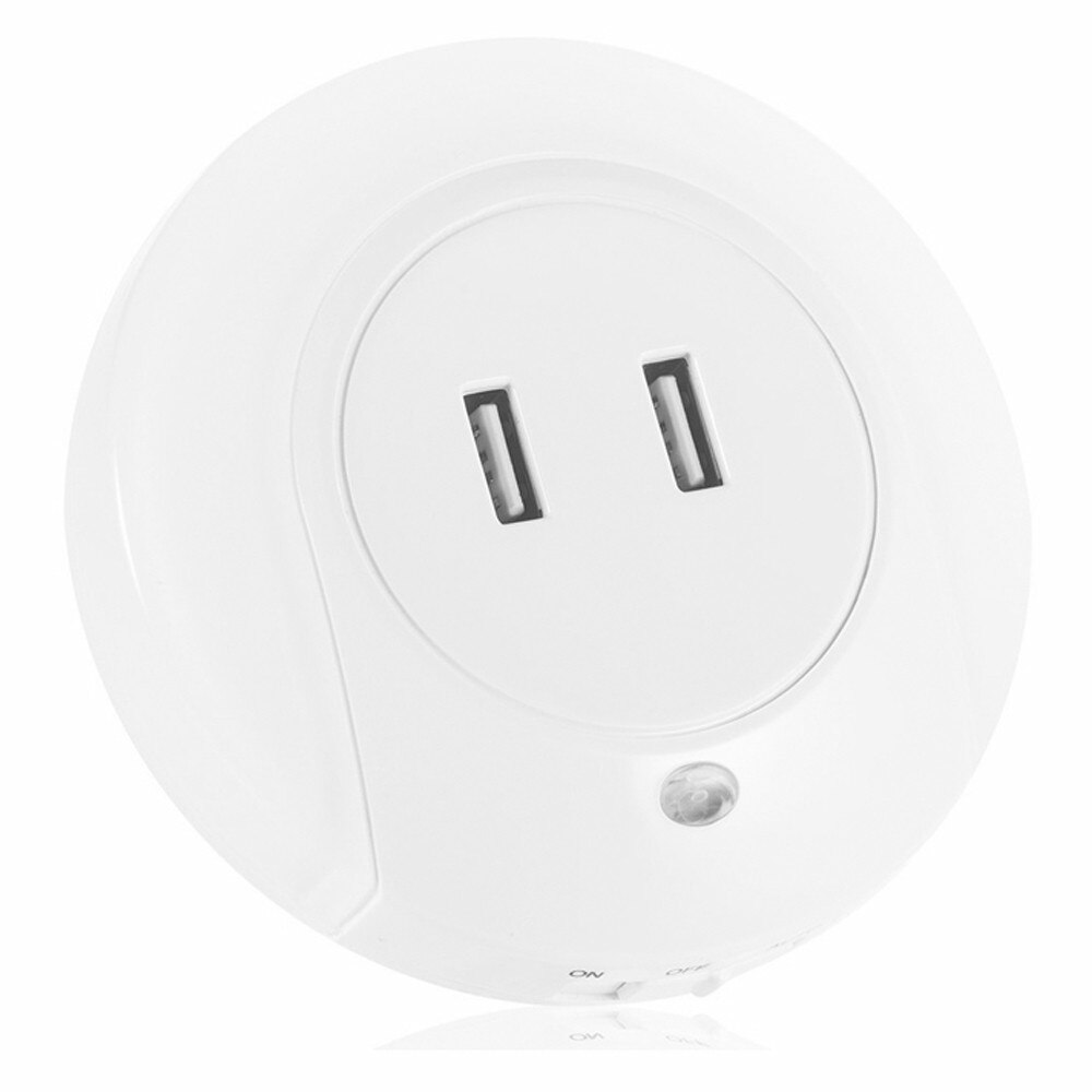 Incarcator USB dublu, cu LED