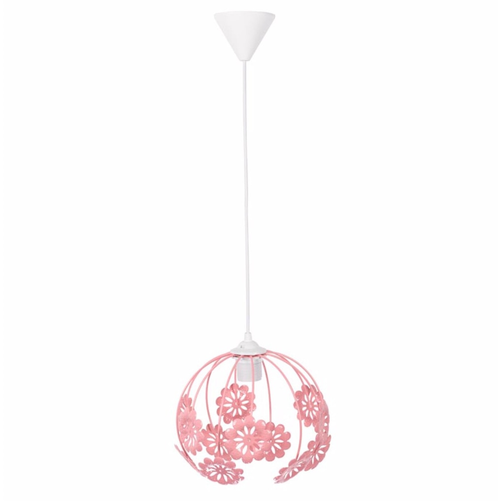 Pendul Peri Flowers Roz 1XE27, inaltime 70 cm