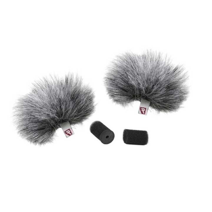 Set protectie anti-vant pentru lavaliera dubla, Rycote, 2 bucati