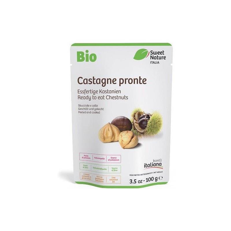Castane Decojite si Fierte Bio 100gr Sweet Nature Italia