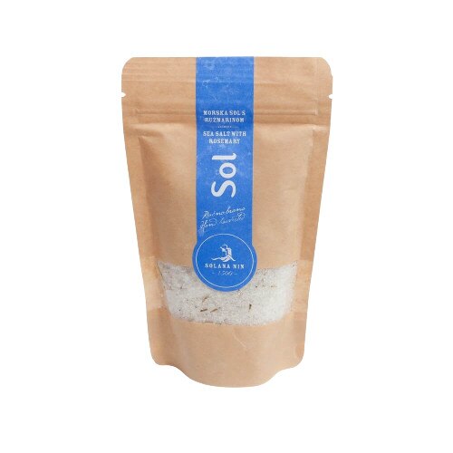 Sare de mare rozmarin, iodata, fara aditivi, recoltata manual 250g punga hartie