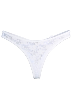 Chiloti sexy dama, tanga, dantela, S-M INTL, Alb, S-M Chiloti sexy dama, tanga, dantela, S-M INTL, Alb, S-M