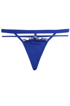 Chiloti sexy dama, tanga, bumbac, S-M INTL, Albastru, S-M Chiloti sexy dama, tanga, bumbac, S-M INTL, Albastru, S-M