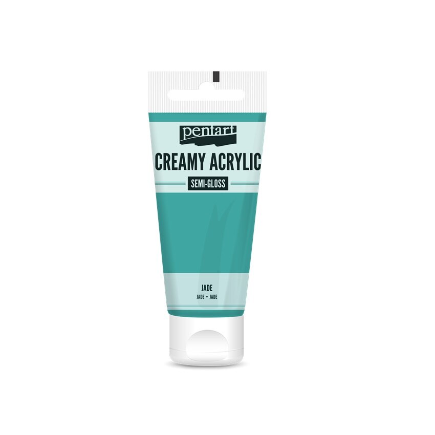 Vopsea acrilica cremoasa semilucioasa 200 ml - jad