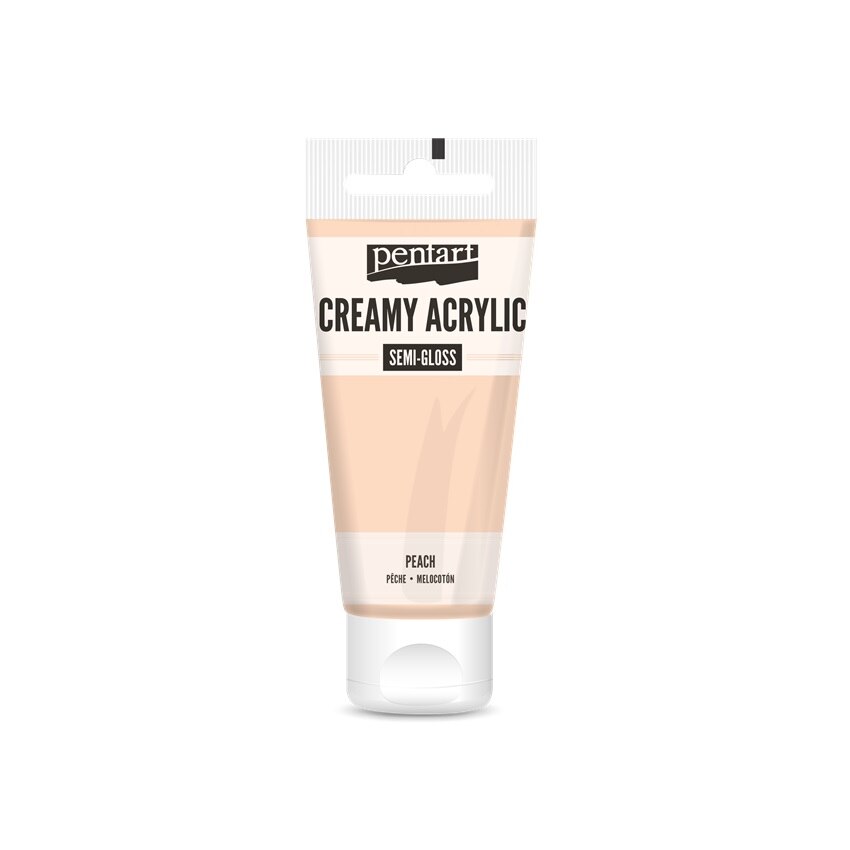 Vopsea acrilica cremoasa semilucioasa 200 ml - piersici