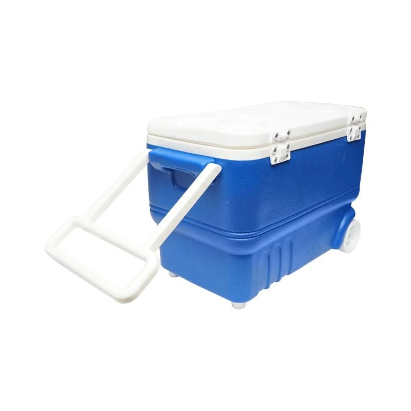 Lada frigorifica pentru picnic 38L albastra cu roti 600x340x320mm