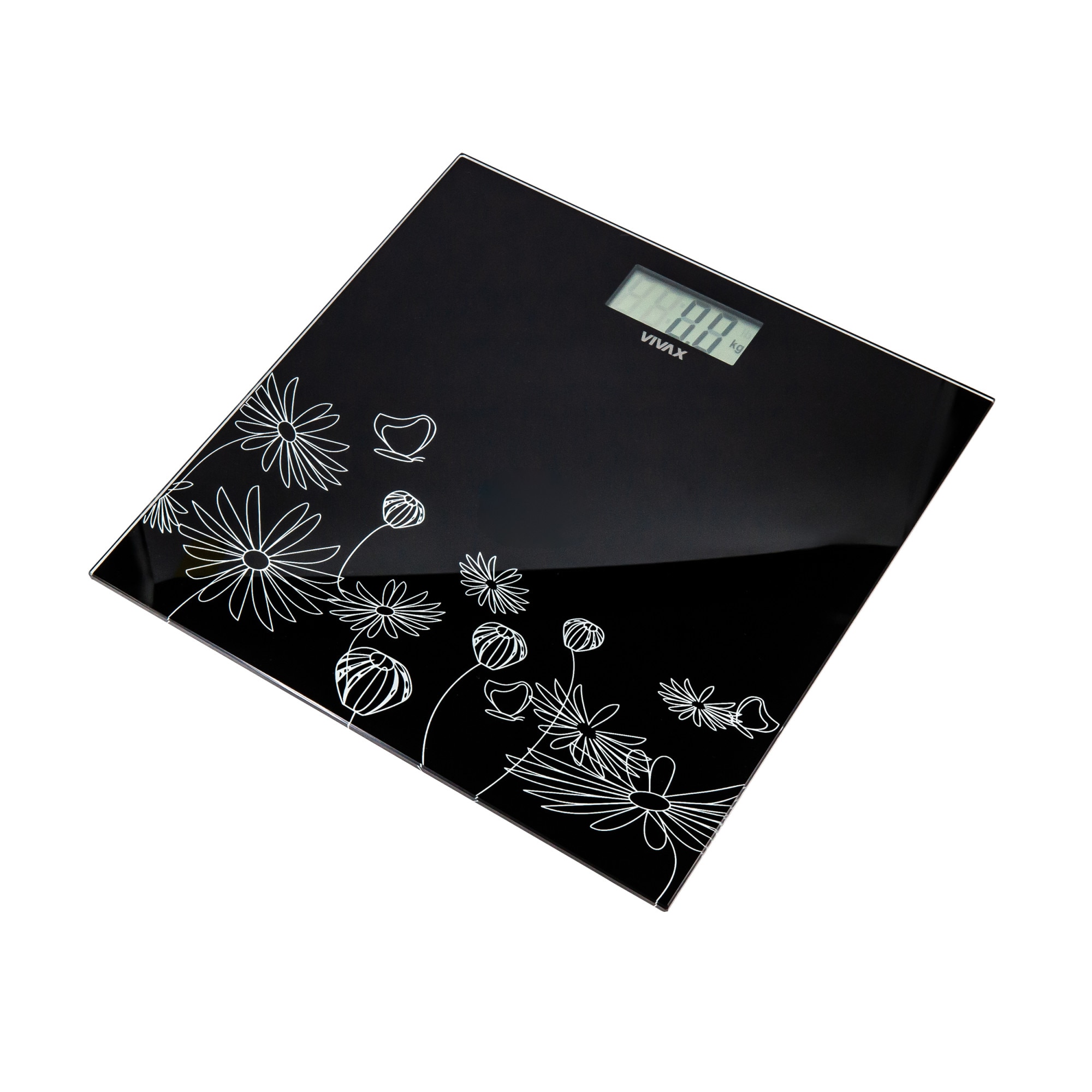 Cantar electronic de persoane Vivax, PS-156B, display LCD, capacitate 150 kg, divizare 100g, oprire automata, indicator baterie scazuta, indicator suprasarcina, Negru