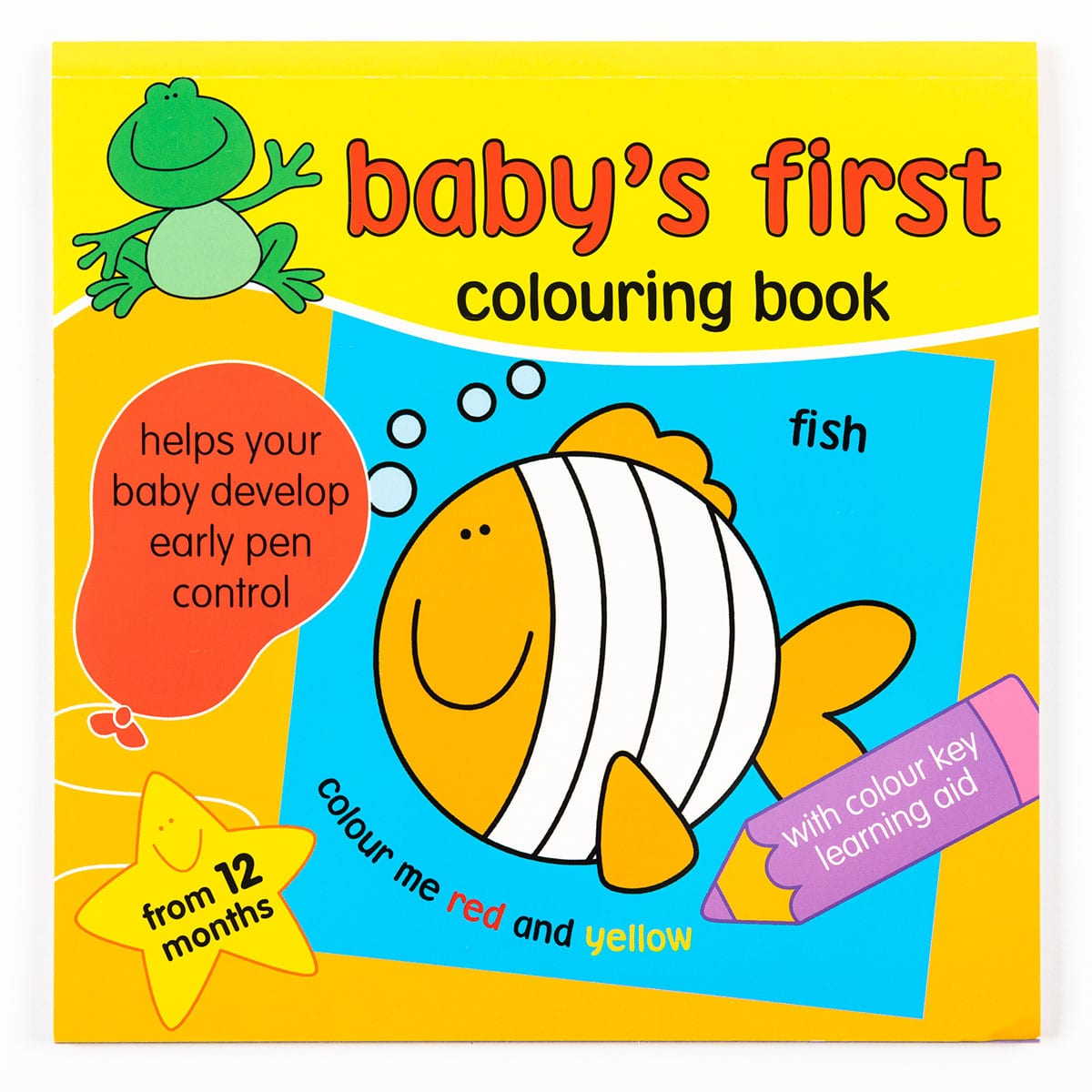 Carte de activitati si colorat Babys first colouring book 32 pagini +12 luni