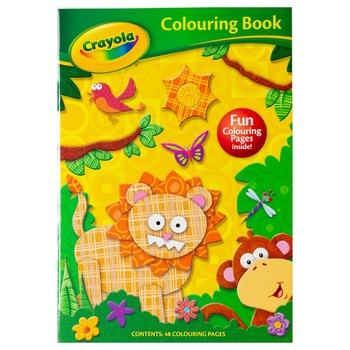 Carte de colorat Crayola - Colouring book- Aventuri in jungla - 48 pagini + 3 ani Carte de colorat Crayola - Colouring book- Aventuri in jungla - 48 pagini + 3 ani