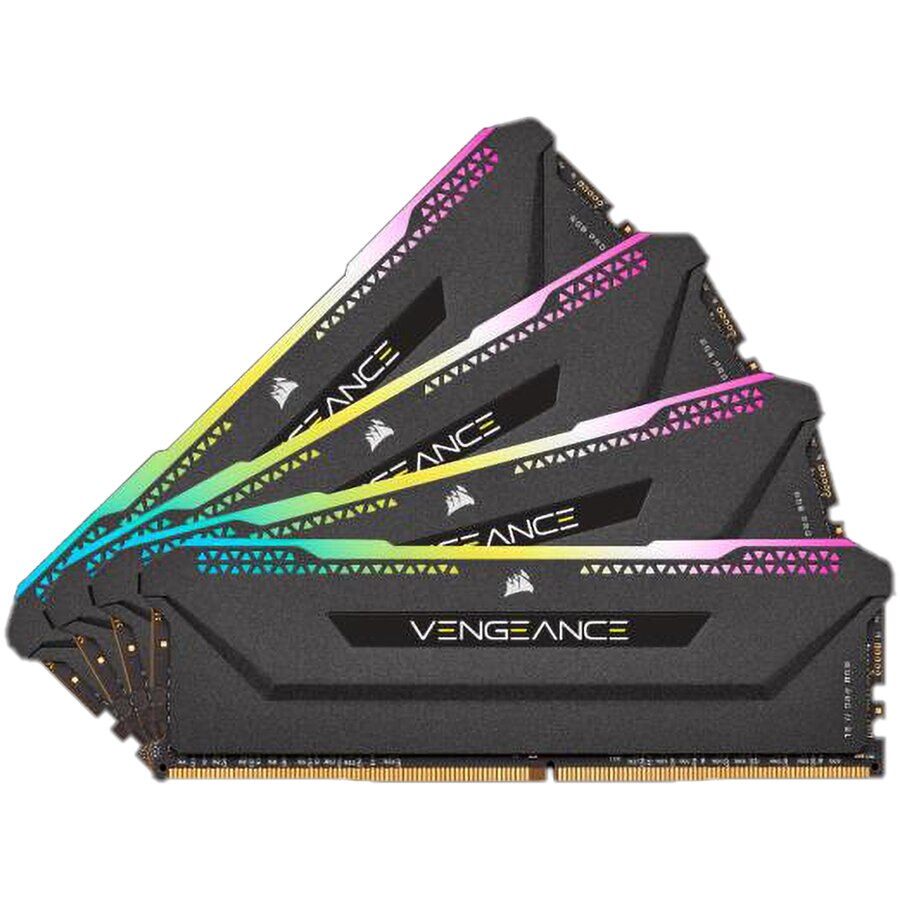 Memorie Corsair Vengance Pro RGB SL 128GB (4x8) DDR4 3200Mhz CL16 Radiator Black, optimizate pentru AMD Ryzen