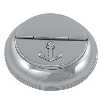 Scrumiera de masa Sea-club, alama nichelata ,Ø 10cm, H 4cm Scrumiera de masa Sea-club, alama nichelata ,Ø 10cm, H 4cm