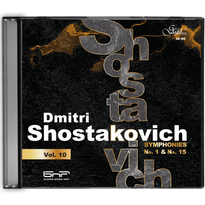 CD Gega New, Dmitri Sostakovici. Simfonii, Vol.10 - Simfonia nr. 1 si nr. 15