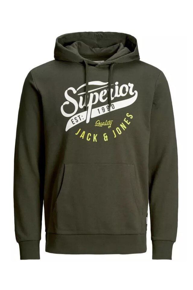 Hanorac Barbati Jack&Jones Elogo Superior cu gluga, Verde