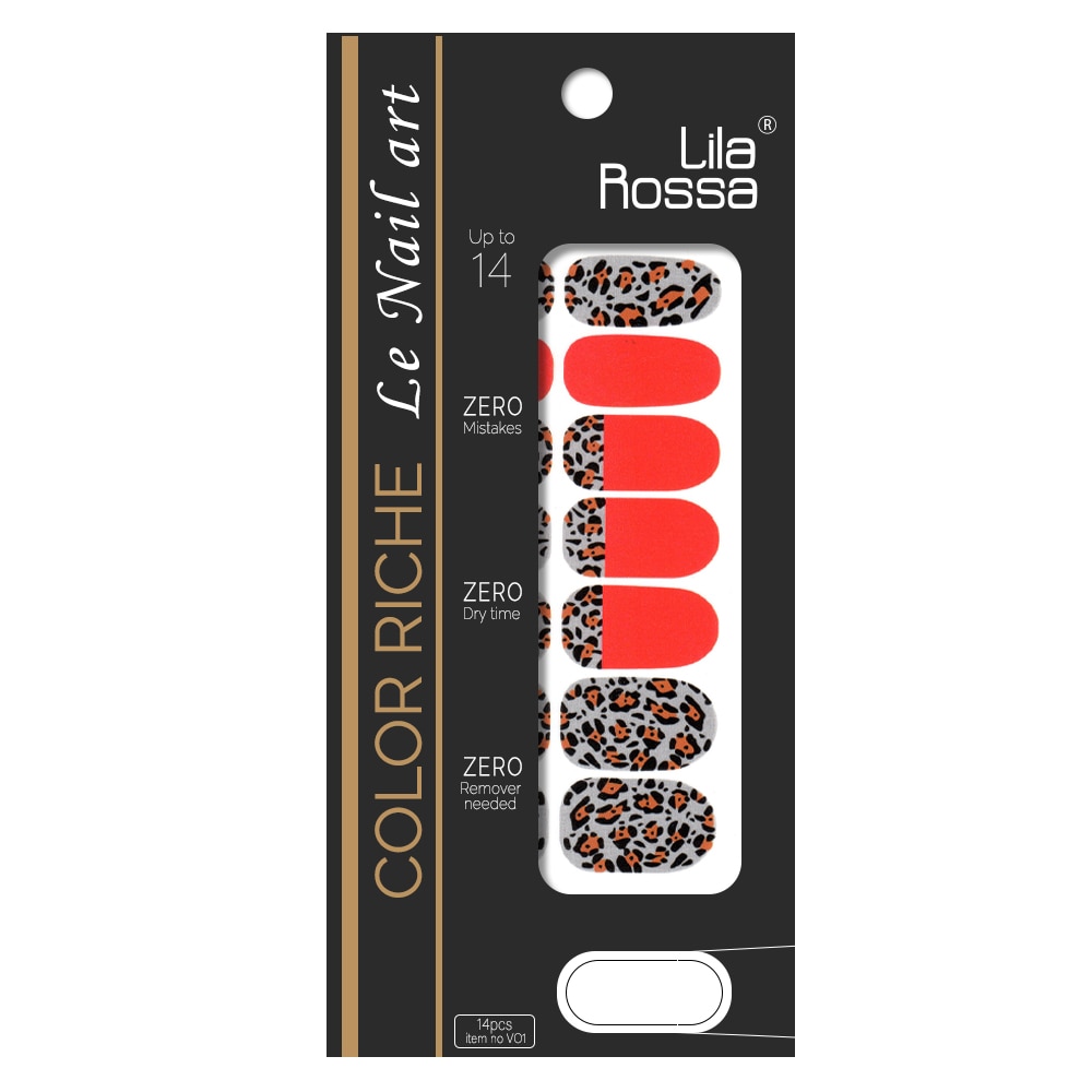 Sticker pentru unghii nail art, Lila Rossa, 14 in 1, nr 24