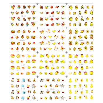 Sticker pentru decor unghii A4, 12 in 1, nr 601-612 Sticker pentru decor unghii A4, 12 in 1, nr 601-612