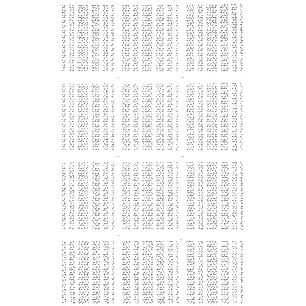 Set stickere pentru decor unghii, linii, 12 buc, #2