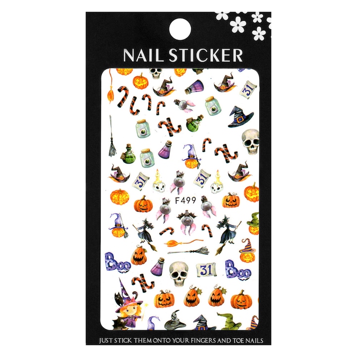 Stickere pentru decor unghii Lila Rossa, Halloween, f499