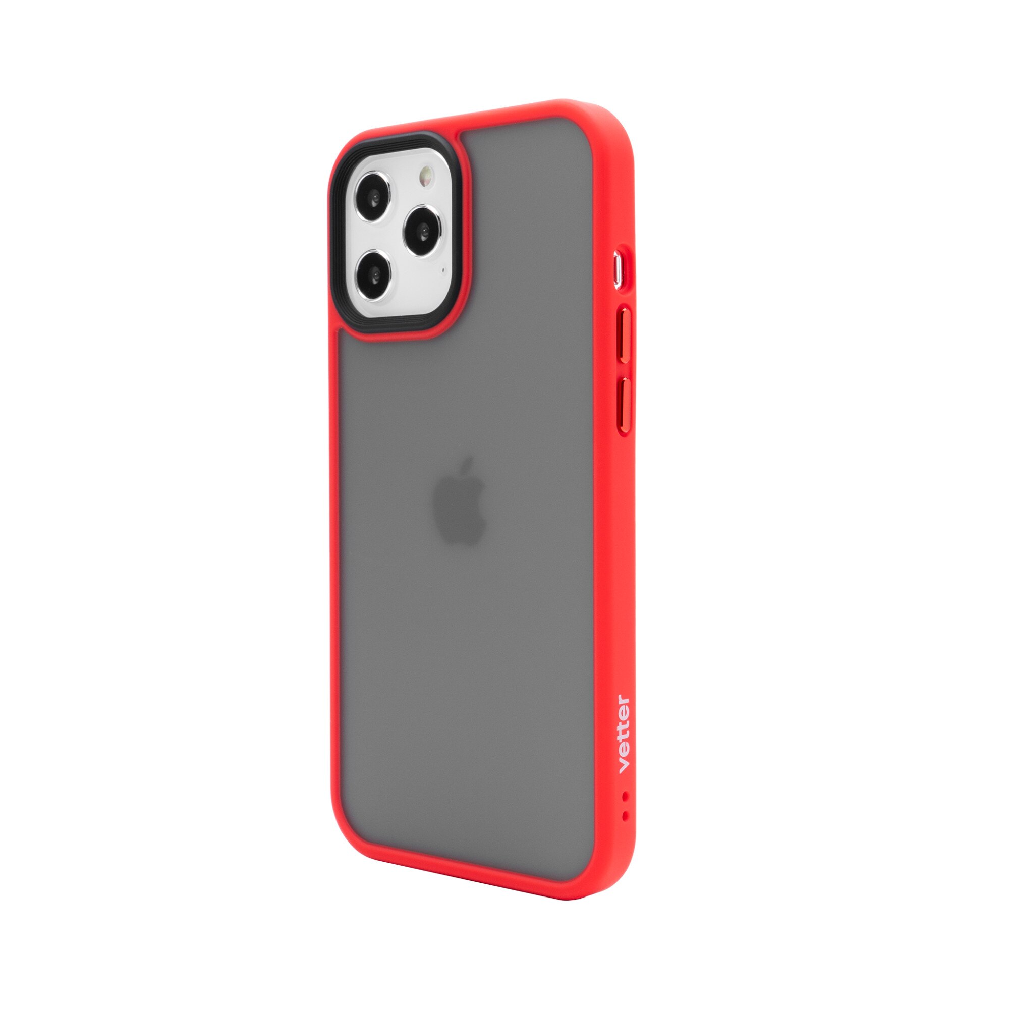 Husa iPhone 12 Pro Max Vetter Shockproof Soft Edge Mata Rosie