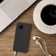 Мек силиконов кейс за Samsung Galaxy A42 5G, изработен от еластичен и ултра тънък силикон, Черен