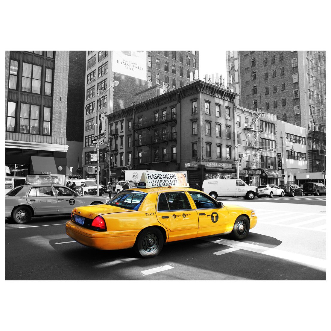 Fototapet Autoadeziv New York Taxi - YBL-040, 100 x 140 cm