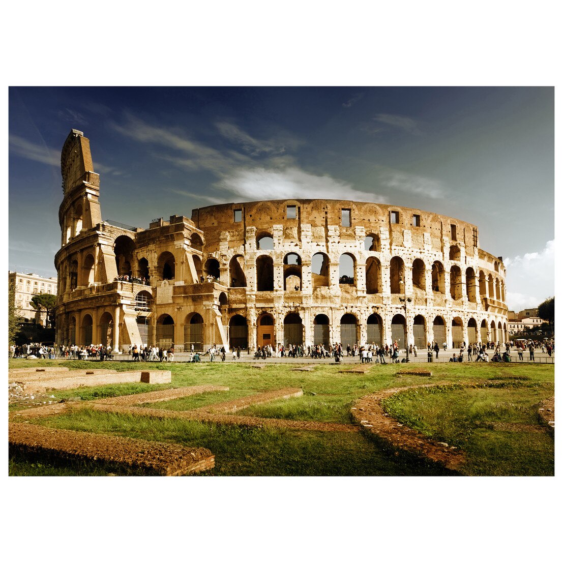 Fototapet Autoadeziv Roma, Colosseum - YBL-149, 100 x 140 cm
