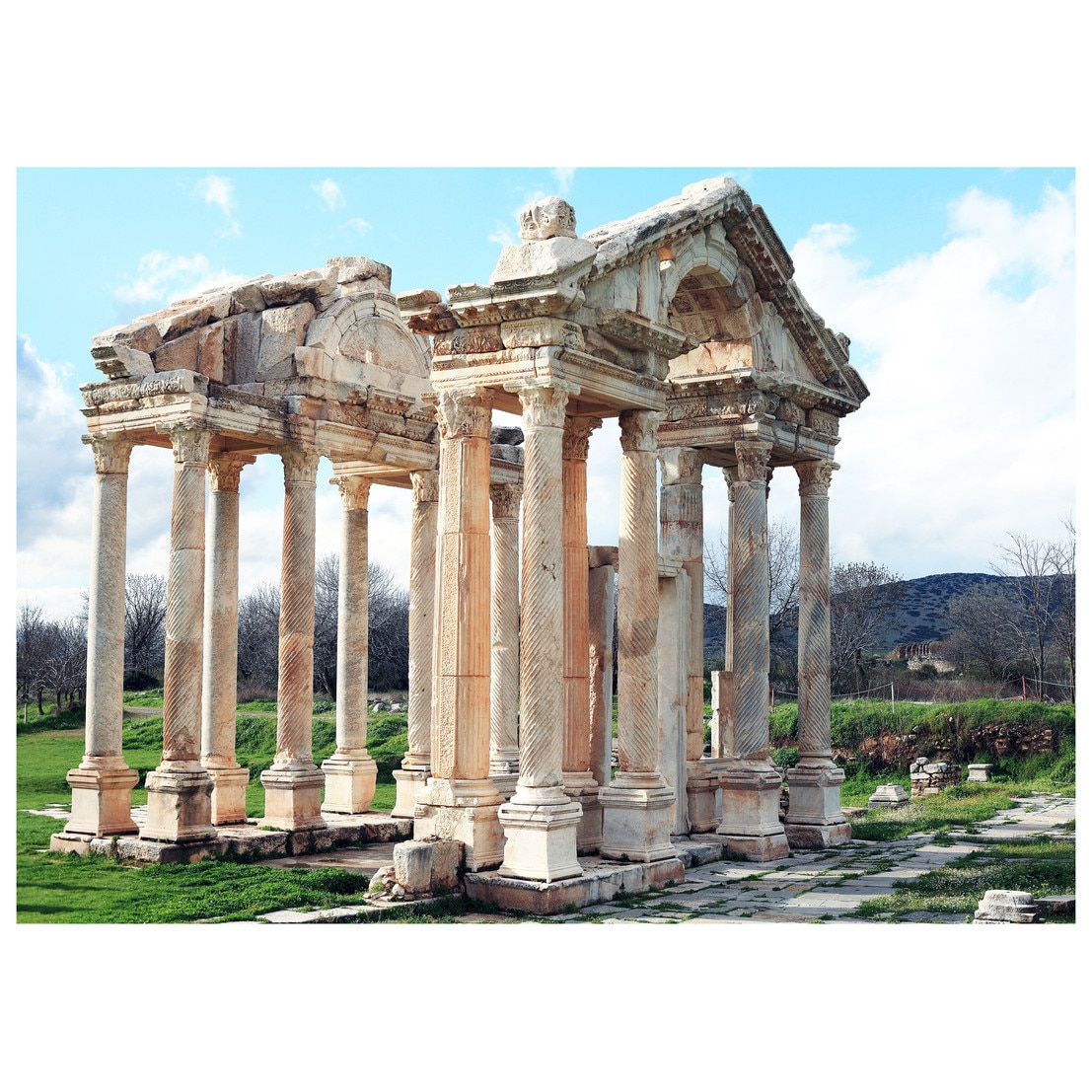 Fototapet Autoadeziv Templul Afroditei, Corint, Grecia - YBL-233, 100 x 140 cm