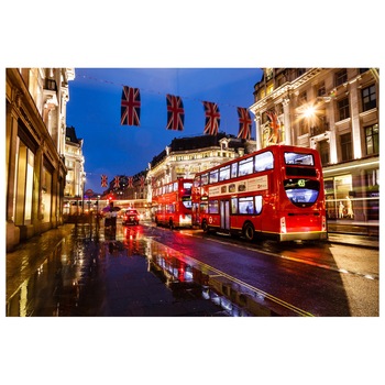 Fototapet Autoadeziv London Bus - YBL-096, 100 x 150 cm Fototapet Autoadeziv London Bus - YBL-096, 100 x 150 cm