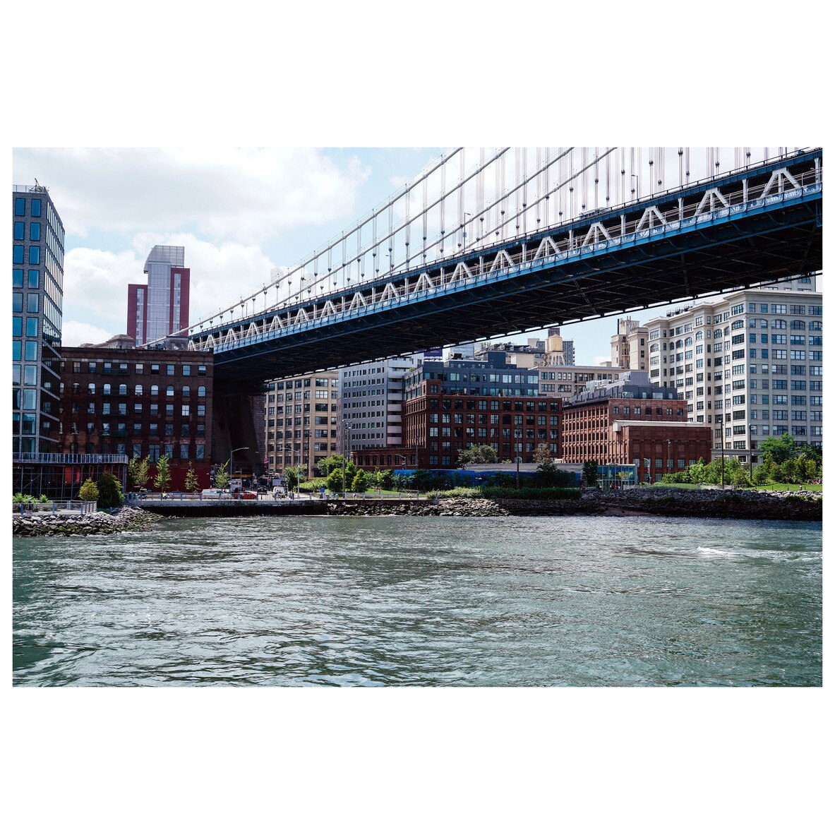 Fototapet Autoadeziv Manhattan Bridge - YBL-027, 100 x 150 cm