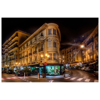 Fototapet Autoadeziv Monaco Street - YBL-220, 100 x 150 cm Fototapet Autoadeziv Monaco Street - YBL-220, 100 x 150 cm