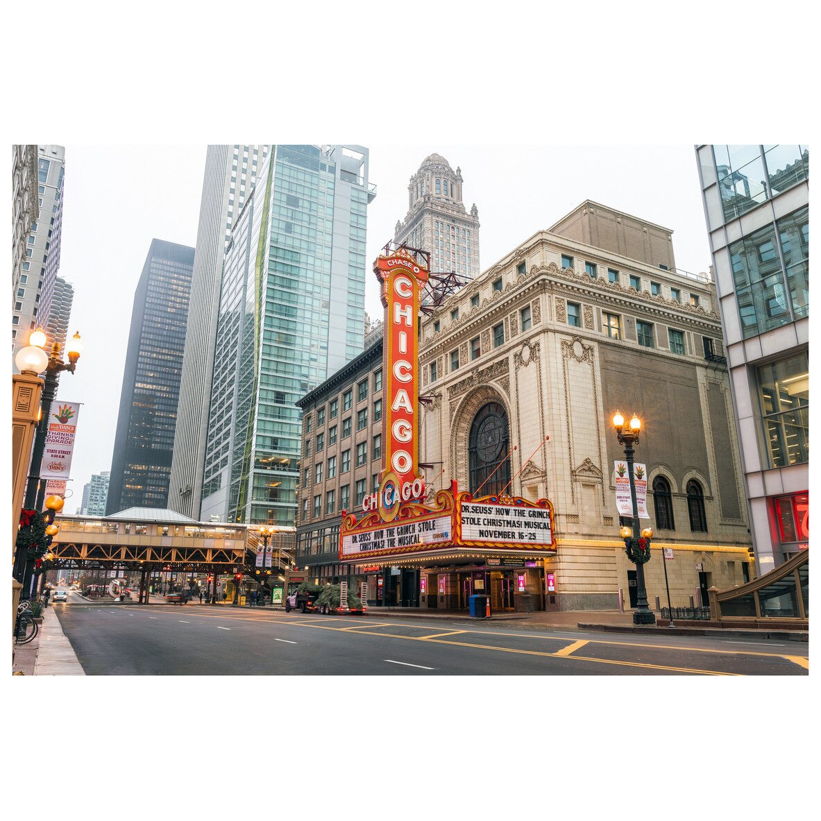 Fototapet Autoadeziv Chicago Street - YBL-061, 100 x 150 cm