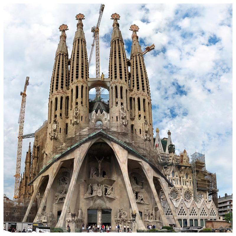 Fototapet Autoadeziv Sagrada Família, Barcelona - YBL-182, 150 x 150 cm