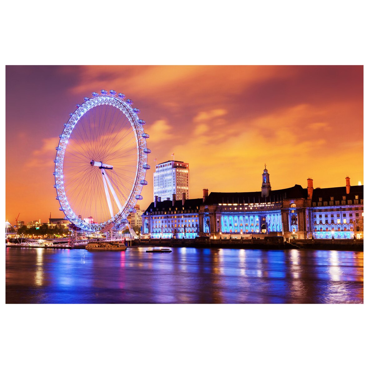 Fototapet Autoadeziv Roata din Londra - YBL-116, 100 x 150 cm