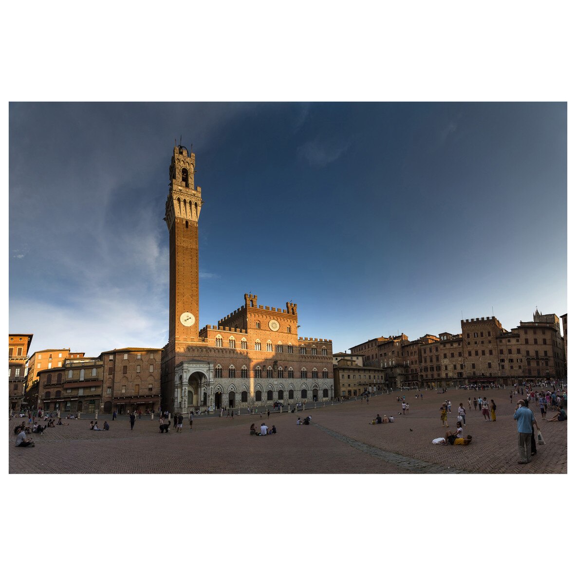 Fototapet Autoadeziv Piazza del Campo, Siena, Toscana - YBL-147, 100 x 150 cm