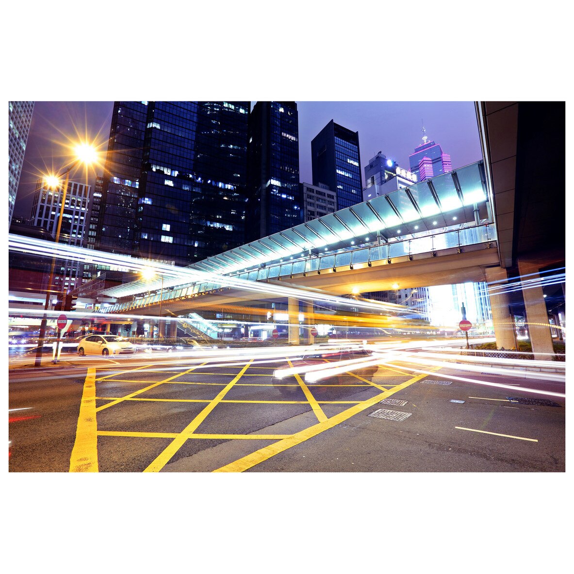 Fototapet Autoadeziv City Lights - YBL-168, 100 x 150 cm