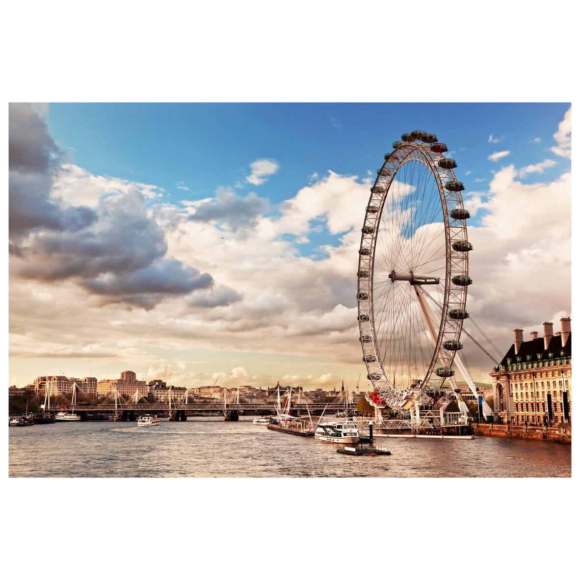 Fototapet Autoadeziv Roata din Londra - YBL-117, 100 x 150 cm