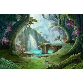 Fototapet autocolant PVC In jungla, 200x300 cm Fototapet autocolant PVC In jungla, 200x300 cm