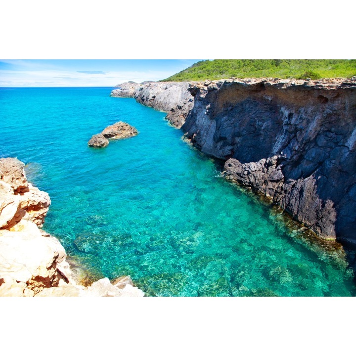 Coast of Ibiza PVC öntapadós tapéta, 80x130 cm