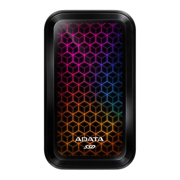 SSD extern ADATA SE770G 512GB, USB 3.2 Gen 2 Type-C, Iluminare RGB SSD extern ADATA SE770G 512GB, USB 3.2 Gen 2 Type-C, Iluminare RGB