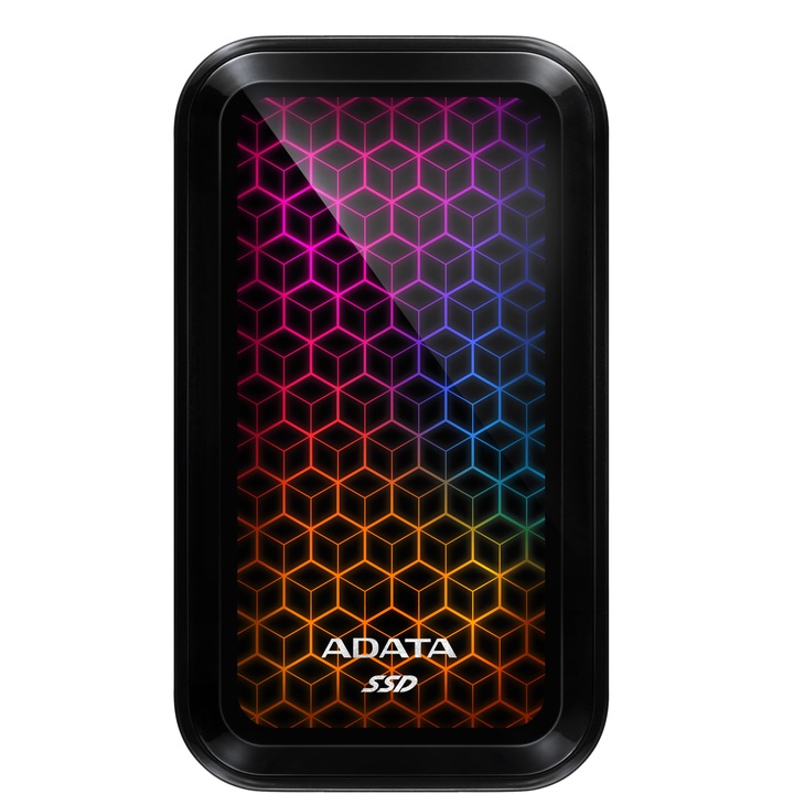 Външен SSD ADATA SE770G, 512GB, Черен, USB 3.2