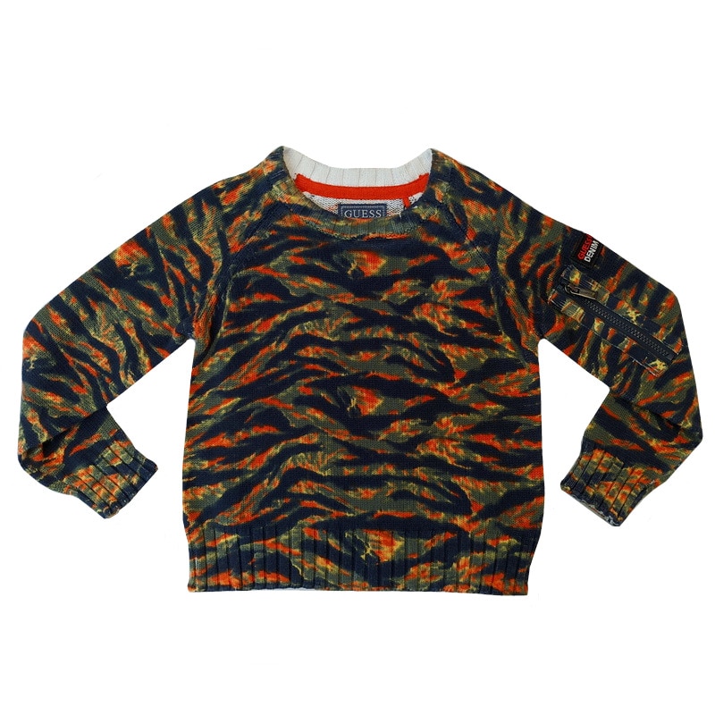 Pulover baieti Guess Kids Denim, multicolor